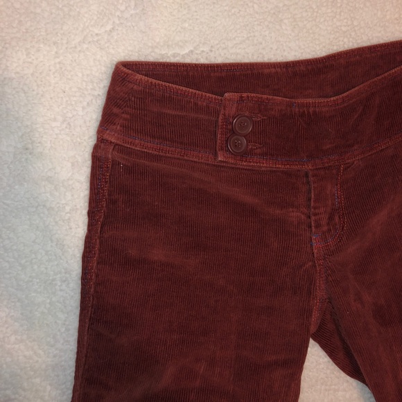Burnt orange Corduroy straight leg pants - Picture 1 of 8